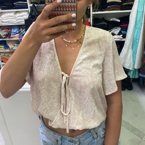 Princess Polly light pink flowy top